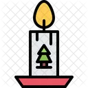 Vela de navidad  Icono