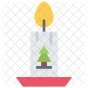 Vela de navidad  Icono