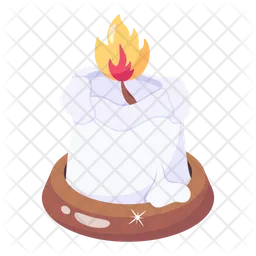 Vela encendida  Icono