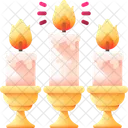 Vela Luz Decoracion Icono