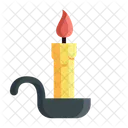 Vela Candelero Decoracion Icono