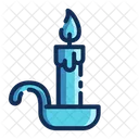 Vela Candelero Decoracion Icono