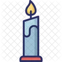 Vela Vela Encendida De Halloween Vela De Halloween Icono