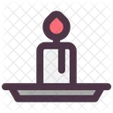 Vela Navidad Luz Icono