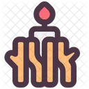 Vela Navidad Decoracion Icono