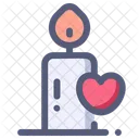Vela Amor Romance Icono