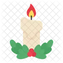 Vela Vela De Navidad Ornamento Icono