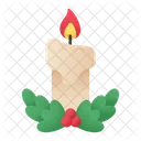 Vela Vela De Navidad Ornamento Icono