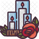 Vela Amor Y Romance Romantico Icono