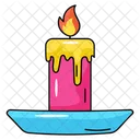 Vela De Navidad Vela Luz De Una Vela Icono
