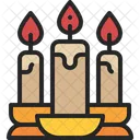 Vela Luz Fuego Icono