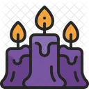 Vela Fuego Luz Icono