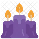 Vela Fuego Luz Icono