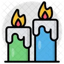 Velas acesas  Ícone