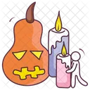 Velas de halloween  Icono