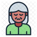 Mulher Velha Idoso Avatar Icon