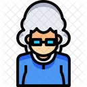 Velha Idosa Senhora Icon