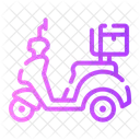 Velo De Livraison Transport Scooter Icône