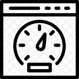 Velocidad del sitio web  Icono