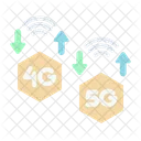 Velocidad 5 G Senal Icono