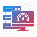 Base De Datos Rendimiento Rendimiento De Base De Datos Icono