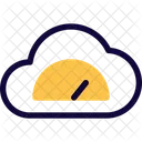 Velocidad Del Servidor En La Nube Velocidad De La Nube Transferencia De Datos Icono
