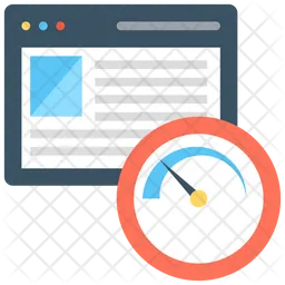 Velocidad del sitio web  Icono