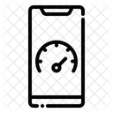 Velocidad Del Telefono Inteligente Velocimetro Verificador De Rango Icono
