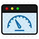 Velocidad Web Velocidad Velocimetro Icono