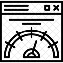 Velocidade Da Internet Odometro Analisador Web Ícone