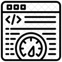 Velocidade da página  Ícone