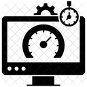 Teste De Velocidade Velocidade Da Web Verificacao De Velocidade Ícone