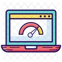 Verificacao De Velocidade Teste De Velocidade Velocidade Da Web Ícone