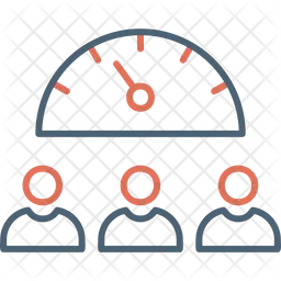 Velocidade de trabalho em equipe  Ícone