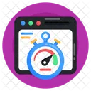 Velocidade Da Web Desempenho Da Web Otimizacao Da Web Ícone