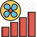 Velocidade Do Ventilador Resfriamento CA Ícone