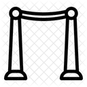 Velvet Ropes Entrance Poles Vip Entrance Icône