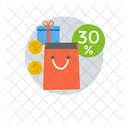 Desconto Em Compras Desconto De Preco Oferta Especial Ícone