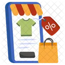 Venda De Compras Moveis Eshopping Comercio Eletronico Icon