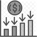 Venda Media Em Dolares Media Grafico Ícone