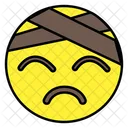 Emoji De Vendaje Para La Cabeza Emoticono Sonriente Icon