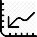Vendas Em Queda Seta Grafico Ícone