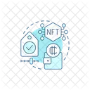 Nft Fijo Virtual Icono