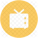 Vintage Television Pantalla Icono