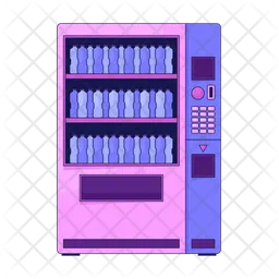 Vending machine with water bottles  Icon