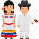 Venezuela Dress Urbanized Clothing Venezuela Couple Icône
