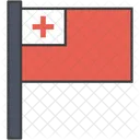 Tonga Pais Bandeira Ícone