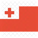 Tonga Bandeira Mundo Ícone