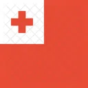 Tonga Bandeira Mundo Ícone