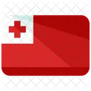 Tonga Bandeira Pais Ícone